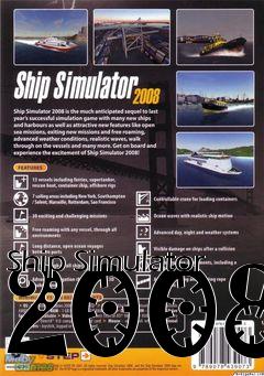 Box art for Ship Simulator 2008