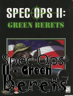 Box art for Spec Ops II - Green Berets