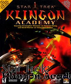 Box art for Star Trek: Klingon Academy