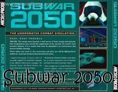 Box art for Subwar 2050