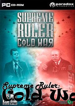 Box art for Supreme Ruler: Cold War