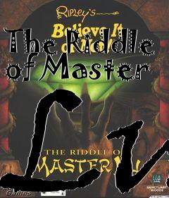 Box art for The Riddle of Master Lu