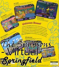 Box art for The Simpsons - Virtual Springfield