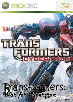 Box art for Transformers: War for Cybertron