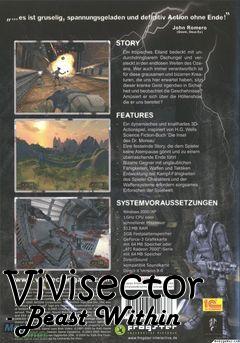 Box art for Vivisector - Beast Within