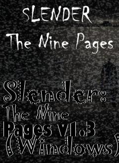 Box art for Slender: The Nine Pages v1.3 (Windows)