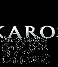 Box art for Karos Online Open Beta Client