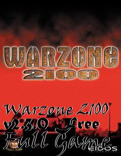 Box art for Warzone 2100 v2.3.0 Free Full Game