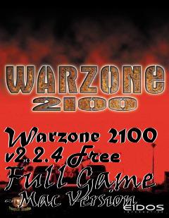 Box art for Warzone 2100 v2.2.4 Free Full Game - Mac Version