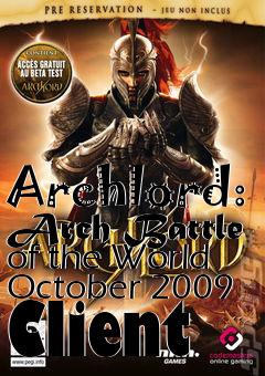 Box art for Archlord: Arch Battle of the World October 2009 Client