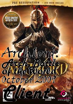 Box art for Archlord: Arch Battle of the World October 2009 Client