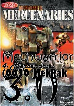 Box art for Mechwarrior 4: Mercenaries (0030 MekPak 3.1)