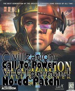 Box art for Civilization:
Call To Power V1.0 [german] No-cd Patch