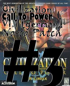 Box art for Civilization:
Call To Power V1.1 [german] No-cd Patch #3