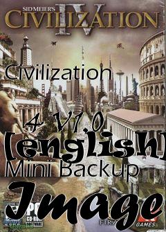 Box art for Civilization
            4 V1.0 [english] Mini Backup Image