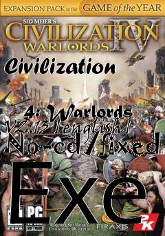 Box art for Civilization
            4: Warlords V2.13 [english] No-cd/fixed Exe