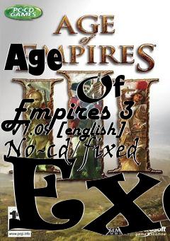 Box art for Age
            Of Empires 3 V1.09 [english] No-cd/fixed Exe