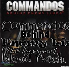 Box art for Commandos:
      Behind Enemy Lines V1.0 [german] Blood Patch