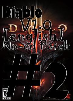 Box art for Diablo
      V1.0 [english] No-cd Patch #2