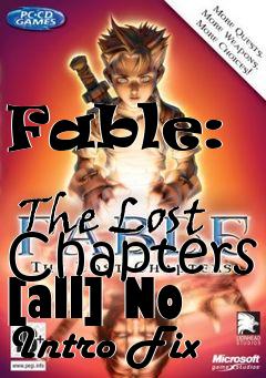 Box art for Fable:
            The Lost Chapters [all] No Intro Fix