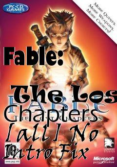 Box art for Fable:
            The Lost Chapters [all] No Intro Fix