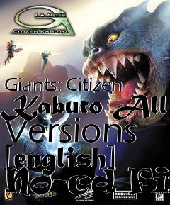 Box art for Giants:
Citizen Kabuto All Versions [english] No-cd Fix