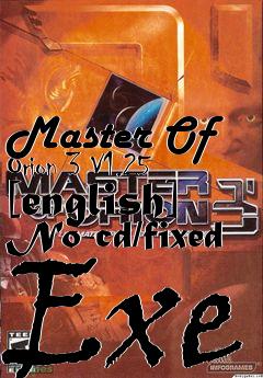 Box art for Master
Of Orion 3 V1.25 [english] No-cd/fixed Exe