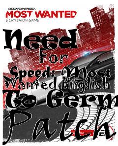 Nfs Most Wanted English Language Patch Download