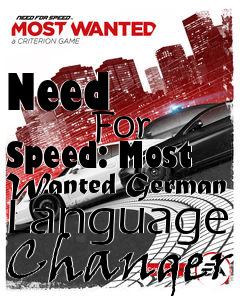 Box art for Need
            For Speed: Most Wanted German Language Changer
