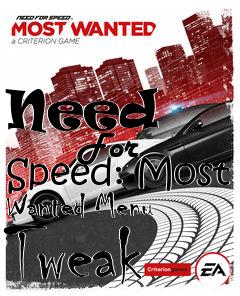 Box art for Need
            For Speed: Most Wanted Menu Tweak