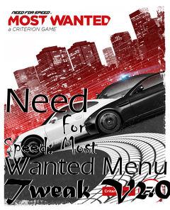 Box art for Need
            For Speed: Most Wanted Menu Tweak V2.0