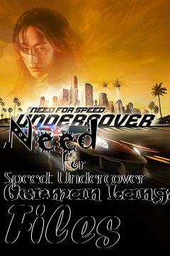 Box art for Need
            For Speed: Undercover German Language Files