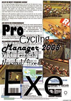 Box art for Pro
            Cycling Manager 2008 V1.0 [english] No-dvd/fixed Exe