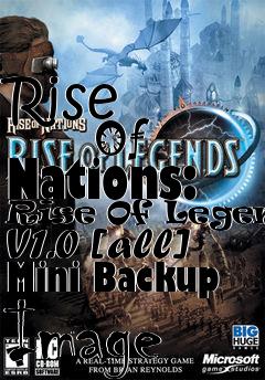 Box art for Rise
            Of Nations: Rise Of Legends V1.0 [all] Mini Backup Image
