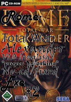 Box art for Rome:
            Total War: Alexander V1.0 [english] *proper Working* No-cd/fixed Exe
            #2