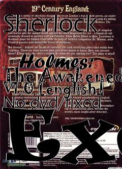 Box art for Sherlock
            Holmes: The Awakened V1.0 [english] No-dvd/fixed Exe