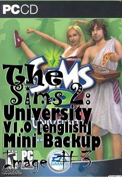 Box art for The
      Sims 2: University V1.0 [english] Mini Backup Image #3