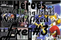 Box art for Sonic
      Heroes V1.0 [english] No-cd/fixed Exe #3