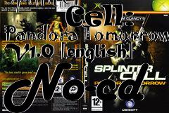 Box art for Splinter
      Cell: Pandora Tomorrow V1.0 [english] No-cd