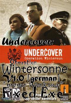 Box art for Undercover:
            Operation Wintersonne V1.0 [german] *proper Working* Fixed Exe