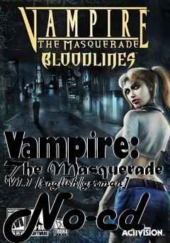 Box art for Vampire:
The Masquerade V1.1 [english/german] No-cd