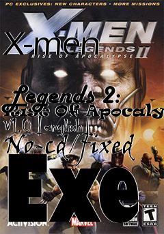 Box art for X-men
            Legends 2: Rise Of Apocalypse V1.0 [english] No-cd/fixed Exe