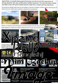 Box art for Xpand
      Rally V1.0 [english] Mini Backup Image