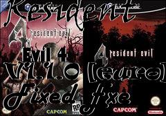 Box art for Resident
            Evil 4  V1.1.0 [euro] Fixed Exe