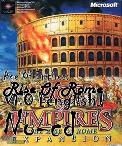 Box art for Age
Of Empires: Rise Of Rome V1.0 [english] No-cd