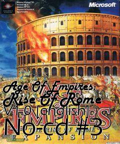 Box art for Age Of Empires: Rise Of Rome V1.0
[english] No-cd #3