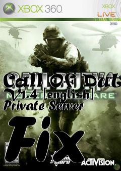 Box art for Call
Of Duty V1.4 [english] Private Server Fix