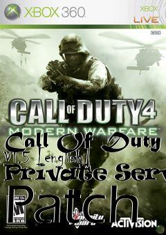 Box art for Call
Of Duty V1.5 [english] Private Server Patch