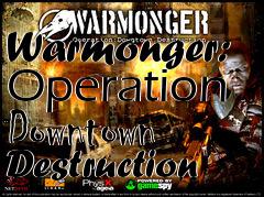 Box art for Warmonger: Operation Downtown Destruction