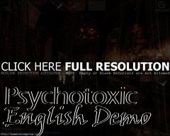 Box art for Psychotoxic English Demo